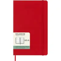 Moleskine 18 Maanden Agenda - 2025/26 - Wekelijks - Large - Harde Kaft - Rood