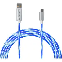 Ginza.se USB LED-kabel, 2 meter, 5 lichtmodi, USB Type C, compatibel met PS5, Xbox, Switch, PC, MAC, Android, iPhone 15