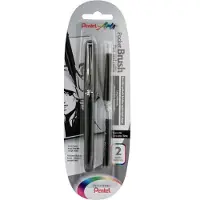 Pentel Pocket Brush Pen Set Black