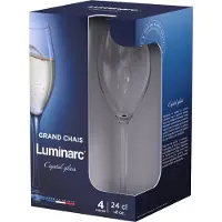 Luminarc Set van bekers Luminarc Grand Chais Transparant Glas 240 ml (4 Stuks)