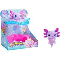 Animagic Let's Glo Axolotl Aquarium - Speelfiguur - Lichtgevende Axolotl - Met eigen aquarium