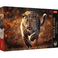 Trefl legpuzzel 1000 stukjes - Premium Plus Wild Leopard foto puzzel FSC.