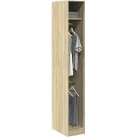 vidaXL - Kledingkast - 30x50x200 - cm - bewerkt - hout - sonoma - eikenkleurig