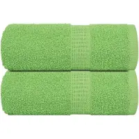 vidaXL Washandjes FROGN 2 st 30x30 cm 360 g/m² appelgroen