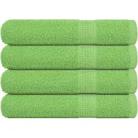 vidaXL Saunahanddoeken FROGN 4 st 80x200 cm 360 g/m² appelgroen