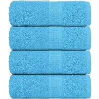 vidaXL Washandjes FROGN 4 st 30x30 cm 360 g/m² turquoise