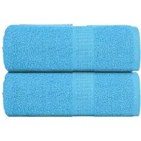 vidaXL Washandjes FROGN 2 st 30x30 cm 360 g/m² turquoise