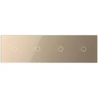 Livolo | Goud | 1+1+1+1 | Dimmer | Wisselschakelaar - Bekijk hier!