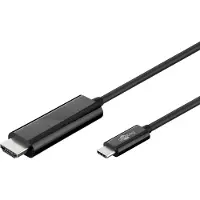 Goobay USB 3.1 Type-C naar HDMI adapterkabel 4k@60Hz [1.8m zwart]