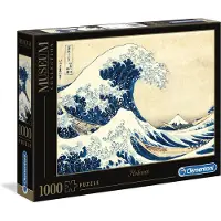 Clementoni - Puzzel - 1000 Stukjes - De grote golf van Kanagawa van Hokusai - Puzzel Voor Volwassenen - Art Collection