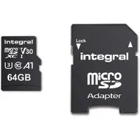 Nedis INMSDX64G-100V30, 64 GB, UHS-I, 100 MB/s (leessnelheid), 45 MB/s (schrijfsnelheid), Class 3 (U3), V30