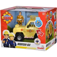 Simba Brandweerman Sam 4x4 Jeep speelgoedauto met figuur.
