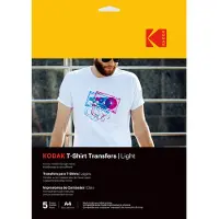 Kodak Set van 5 T-shirt Light vellen voor inkjetprinte