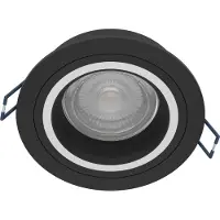 Eglo Zigbee inbouwspot Carosso-Z zwart - rond