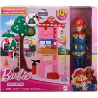 Barbie Firefighter With Fire Station And Accessories Doll Veelkleurig Kinderen