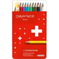 Caran d`Arche Swisscolor Kleurpotloden 12-set
