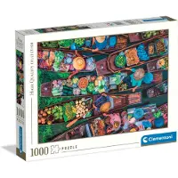 Clementoni - Puzzel - 1000 Stukjes - Thaise Drijvende Markt - Puzzel Voor Volwassenen - High Quality Collection