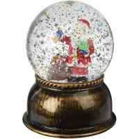 Koopman Schudbol kerst sneeuwbal met LED licht XL multicolor decoratie.