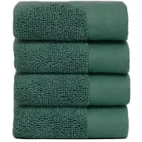 Juniper gezichtshanddoek 30x30 cm 4-pack Green