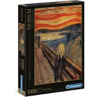 Clementoni - Puzzel - 1000 Stukjes - De Schreeuw - Edvard Munch - Puzzel Voor Volwassenen - Art Collection