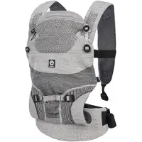 Dooky Draagzak Baby - Baby Carrier Terra Nova Grey - Kinderdrager - Draagzak Peuter en Baby 3,5-15 kg - Ergonomische M-positie - Rugdrager - Verstelbaar en Ademend - Draagzakken - Babydraagzak