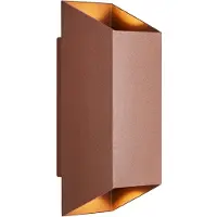 Nordlux wandlamp buiten GU10 | Up & Down | Nico Square 22 | IP54 | Roestkleur