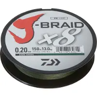 Daiwa J-braid 8 Braided Line 300 M Groen 0.280 mm