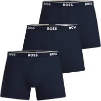 BOSS Boxershorts 'Power' nachtblauw / wit