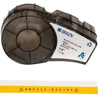 Brady M21-250-595-YL tape vinyl zwart op geel 6,35 mm x 6,40 m (origineel)