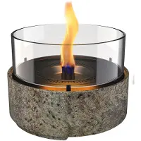 Tenderflame Café 18 Tafelhaard - Slate - Sfeerhaard Binnen - Tenderfuel - Bio-Ethanol Alternatief - Rookvrij, veilig, schoon en geurarm
