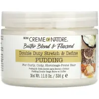 Creme of Nature butter blend & flaxseed pudding