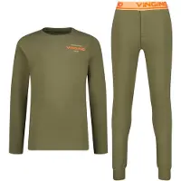 Vingino pyjama Wose armygroen Jongens Stretchkatoen Ronde hals Effen - maat 122/128