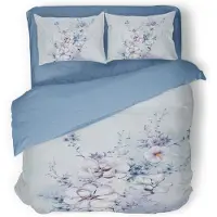 Eleganzzz Dekbedovertrek Micropercal Spring Dreams - blue 240x200/220cm