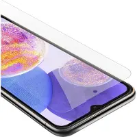Cadorabo Screenprotector geschikt voor Samsung Galaxy A23 4G / 5G - Pantser film Beschermende film in KRISTALHELDER Geharde (Tempered) display beschermglas in 9H hardheid met 3D Touch