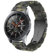 Cadorabo Hars bandje 22mm geschikt voor Samsung Galaxy Gear S3 / Gear 2 in GROEN - Vervangingsmanchet geschikt voor Huawei Watch GT geschikt voor Watch 2 Pro geschikt voor Ticwatch Pro enz.