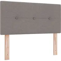 vidaXL Hoogte verstelbaar hoofdbord Taupe Stof