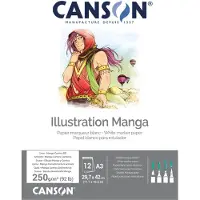 Taidepiste Manga tekenblok DIN A4, 250 g/qm