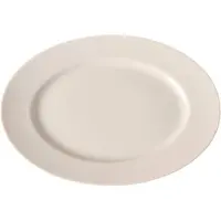 Hendi Ovale schaal – versterkte randen – slijtvast porselein – 360x260 mm – wit