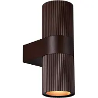 Nordlux Kyklop ripple-wandlamp-2xGU10-roestkleurig