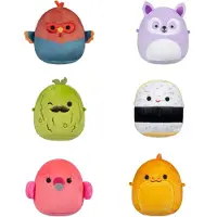 Squishmallows - 6 cm 6 Pack Plush S2 - Charles, Onel, Mo, Cookie, Reed and Layla