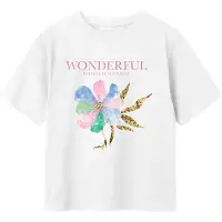 Name it KIDS T-shirt wit Meisjes Katoen Ronde hals Printopdruk - maat 122/128