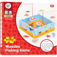 Bigjigs houten visspel / hengelspel vissen hengelen spel groot