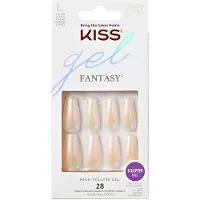 KiSS Gel Fantasy - Kunstnagels - Glitters, Maat L, 1 stuk