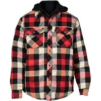 Hard Yakka QUILTED FLANNEL Heren Overhemdjack Blauw