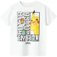 Name it Shirt 'NKMFlame Pokemon' turquoise / geel / zwart / wit