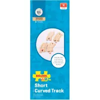 Bigjigs houten rails - korte bochten, 4st.