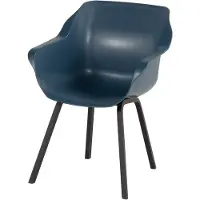 Hartman Sophie Element armchair steel blue carbon black - |