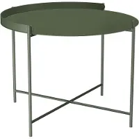 Houe Bijzettafel Edge Tray Table Olive Green Ø62