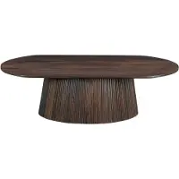 LivingFurn salontafel salvator walnut oval 120 mangohout