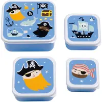 A Little Lovely Company Broodtrommel Set - 4 stk - Piraten - - OneSize - Broodtrommels